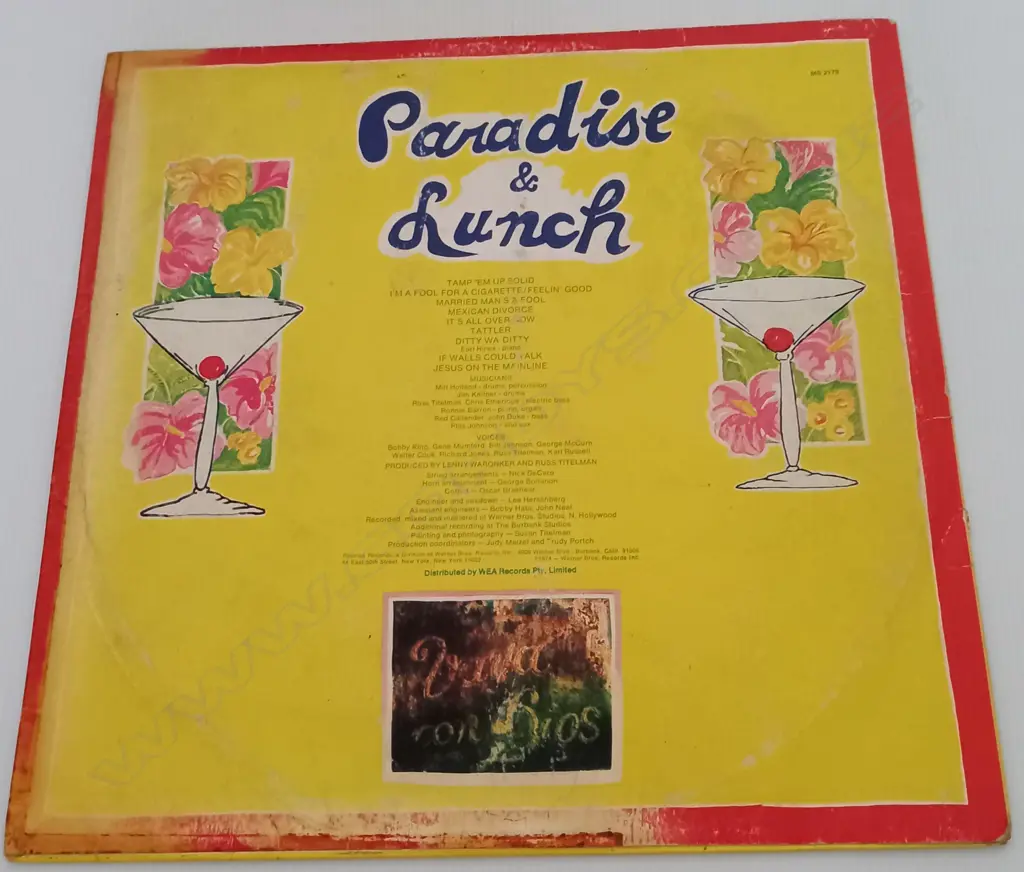 Ry Cooder, Paradise And Lunch Image 1++